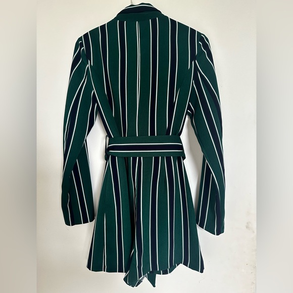 Bershka green and blue long sleeves romper - Picture 3 of 3